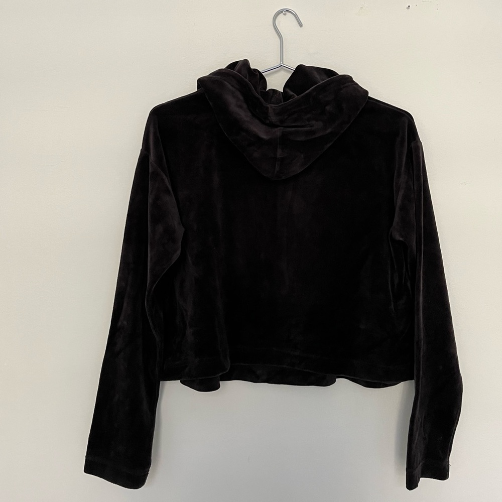 Juicy Couture velour hoodie black small
